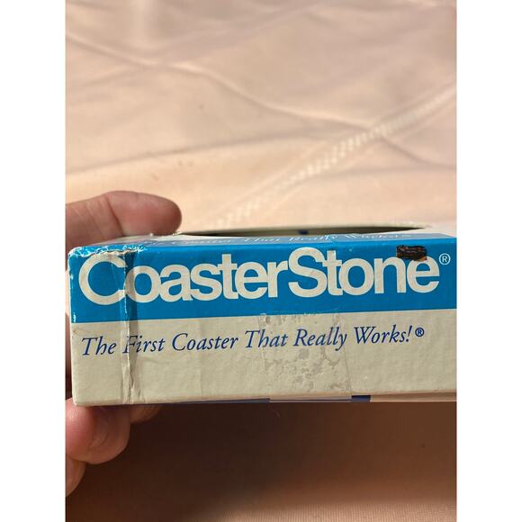 CoasterStone Set of 4 Drink Coasters Pair of Cardinal Birds on Apple Basket NIB - Picture 3 of 12